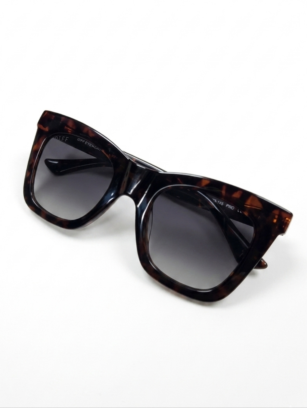 Diff Eyewear Bella Oversized Square Sunglasses Espresso Tortoise Brown